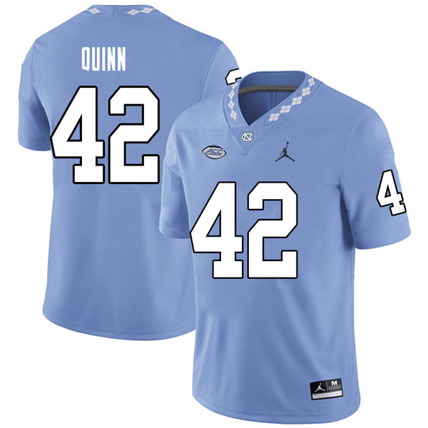 Jordan Brand Men #42 Robert Quinn North Carolina Tar Heels College Football Jerseys Sale-Carolina Bl